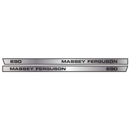 Kit d'autocollants «Massey Ferguson 690» réf. 1680925M1 - Massey Ferguson Kit d'autocollants «Massey Ferguson 690» réf. 1680925M1 - Massey Ferguson