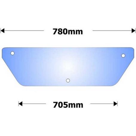 Glace arrière inférieure 300 en verre pour MASSEY FERGUSON Glace arrière inférieure 300 en verre pour MASSEY FERGUSON