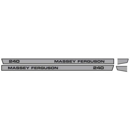 Kit d'autocollants «Massey Ferguson 240» réf. 1681728M2 - Massey Ferguson Kit d'autocollants «Massey Ferguson 240» réf. 1681728M2 - Massey Ferguson