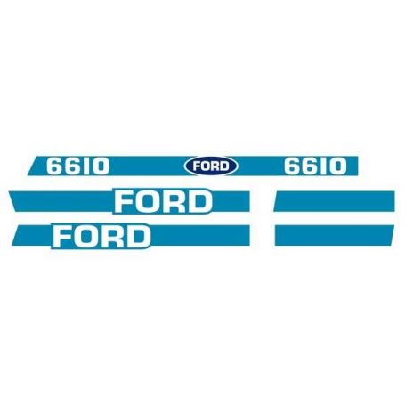 Kit de décalques Ford 6610 - Avec cabine pour FORD Kit de décalques Ford 6610 - Avec cabine pour FORD