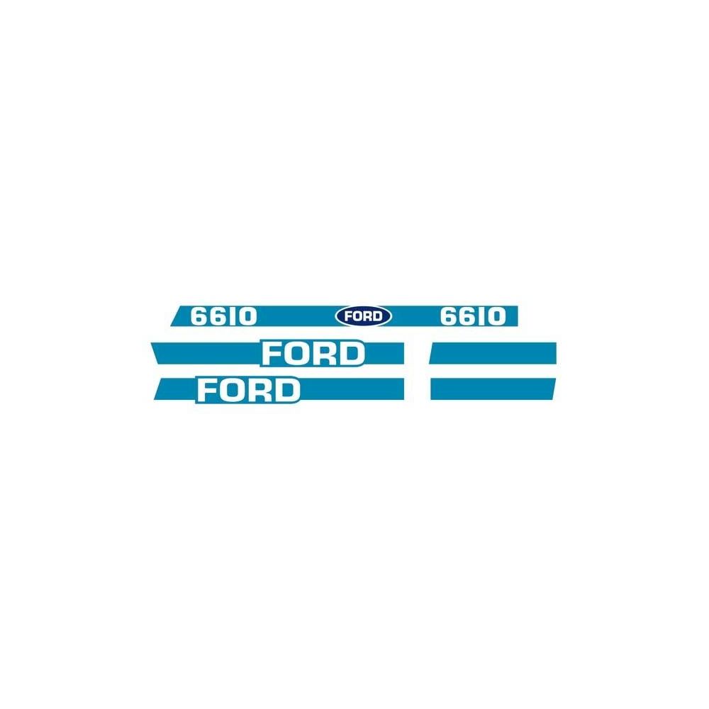 Kit de décalques Ford 6610 - Avec cabine pour FORD