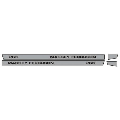 Kit d'autocollants «Massey Ferguson 265» réf. 1682421M1 - Massey Ferguson Kit d'autocollants «Massey Ferguson 265» réf. 1682421M1 - Massey Ferguson