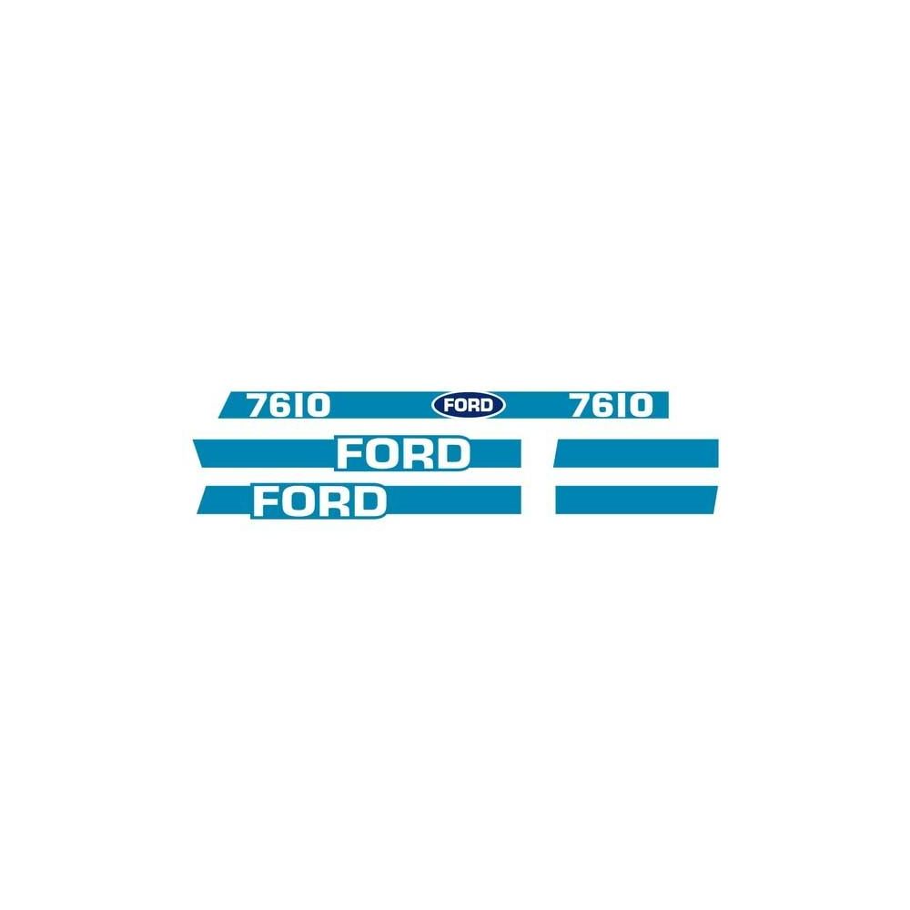Kit Décalque Ford 7610 - Avec Cabine pour FORD