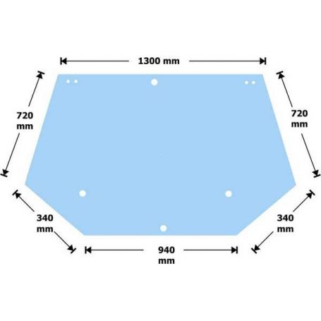 Vitre Ford 7840 TS TM M 6635 arrière - 11-95 pour FORD Vitre Ford 7840 TS TM M 6635 arrière - 11-95 pour FORD