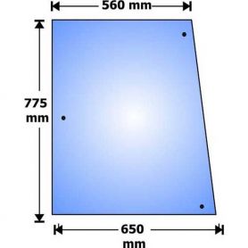 Vitre latérale Ford 40 TS TM 60 M Gauche pour FORD