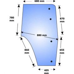 Vitre de porte droite Ford 40 11-91 / 10-95 Toit Blanc pour FORD Vitre de porte droite Ford 40 11-91 / 10-95 Toit Blanc pour FORD