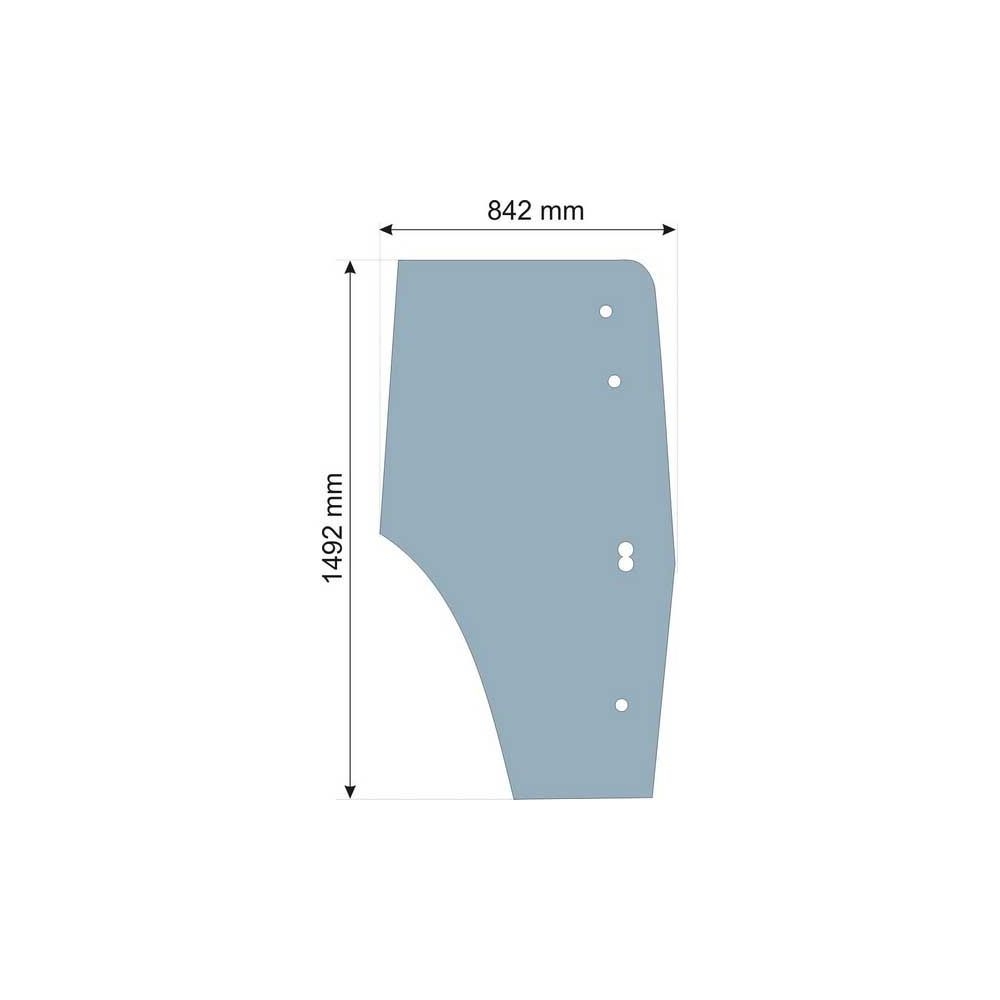 Vitre de porte gauche Ford 40 LH 11-91 / 10-95 Toit Blanc pour FORD