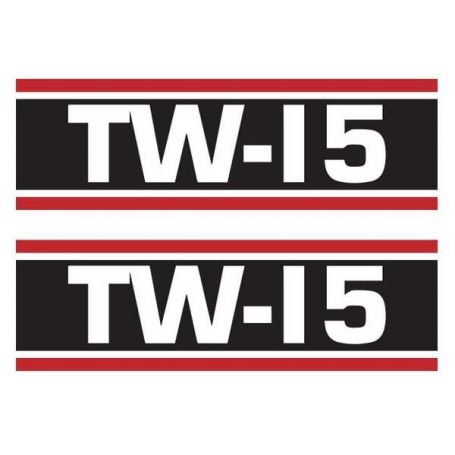 Sticker Ford TW15 Super Q Cab Noir et Blanc x 2 pour FORD Sticker Ford TW15 Super Q Cab Noir et Blanc x 2 pour FORD