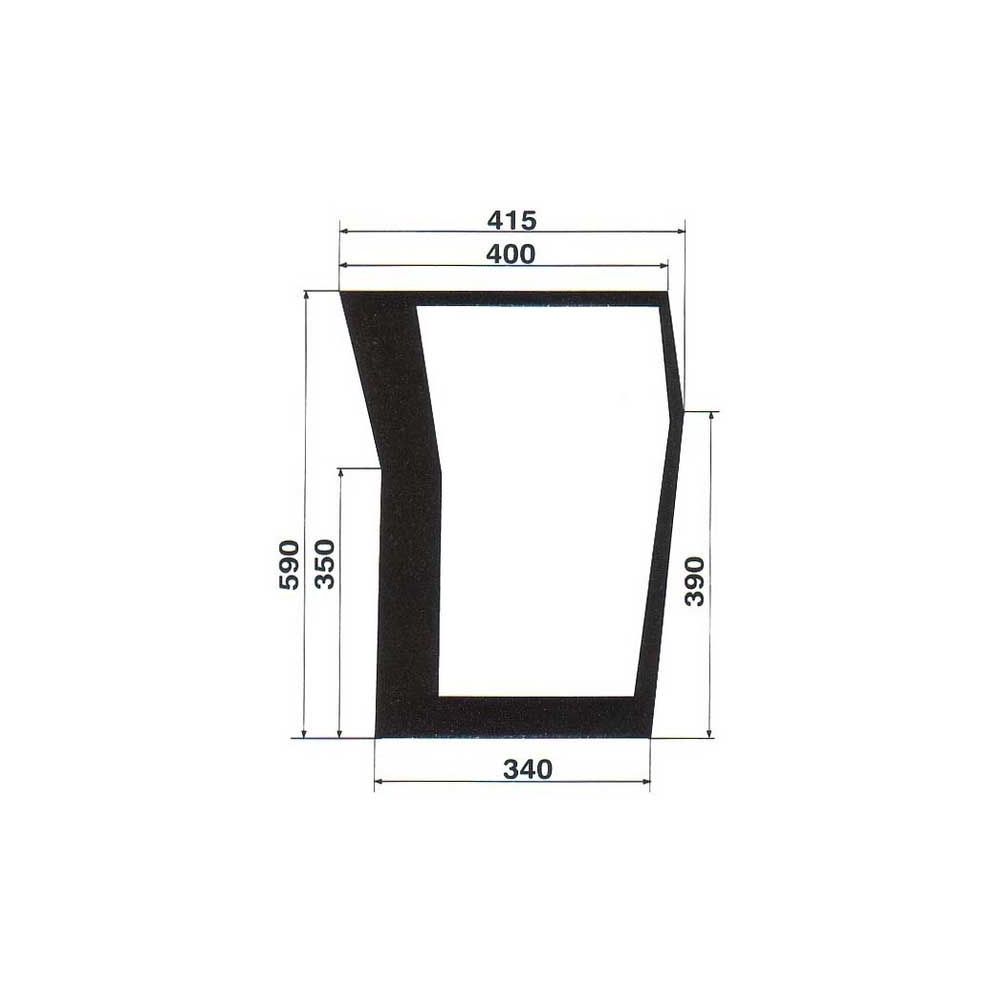 Vitre avant inférieure G pour MASSEY FERGUSON