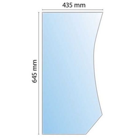 Pare-brise en verre inférieur Ford New Holland T6000 pour FORD