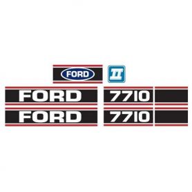 Sticker Ford 7710 Force 2 Rouge & Noir pour FORD