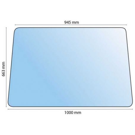 Vitre arrière IHC 84 en verre pour IHC