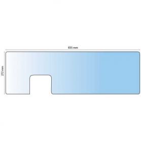 Glace arrière inférieure IHC XL en verre pour IHC
