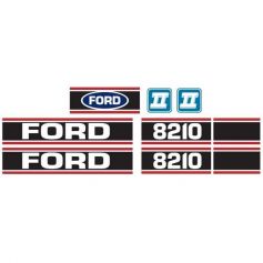 Sticker Ford 8210 Force 2 Rouge & Noir pour FORD Sticker Ford 8210 Force 2 Rouge & Noir pour FORD