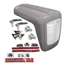 Kit capot complet avec autocollants pour tracteur Massey Ferguson FE35
