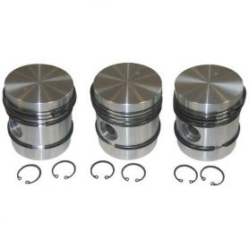 Kit de piston 35 35x avec bagues CHROME - SET 3 pour MASSEY FERGUSON