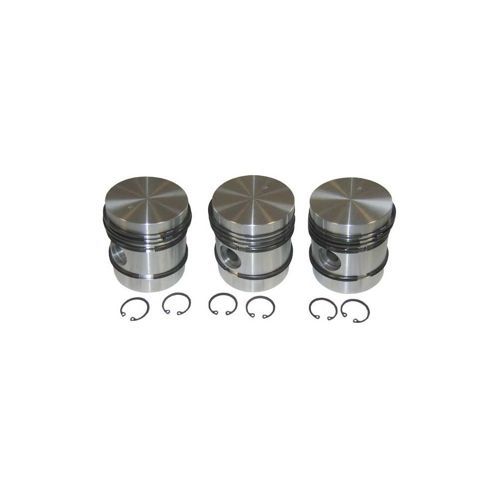 Kit de piston 35 35x avec bagues CHROME - SET 3 pour MASSEY FERGUSON