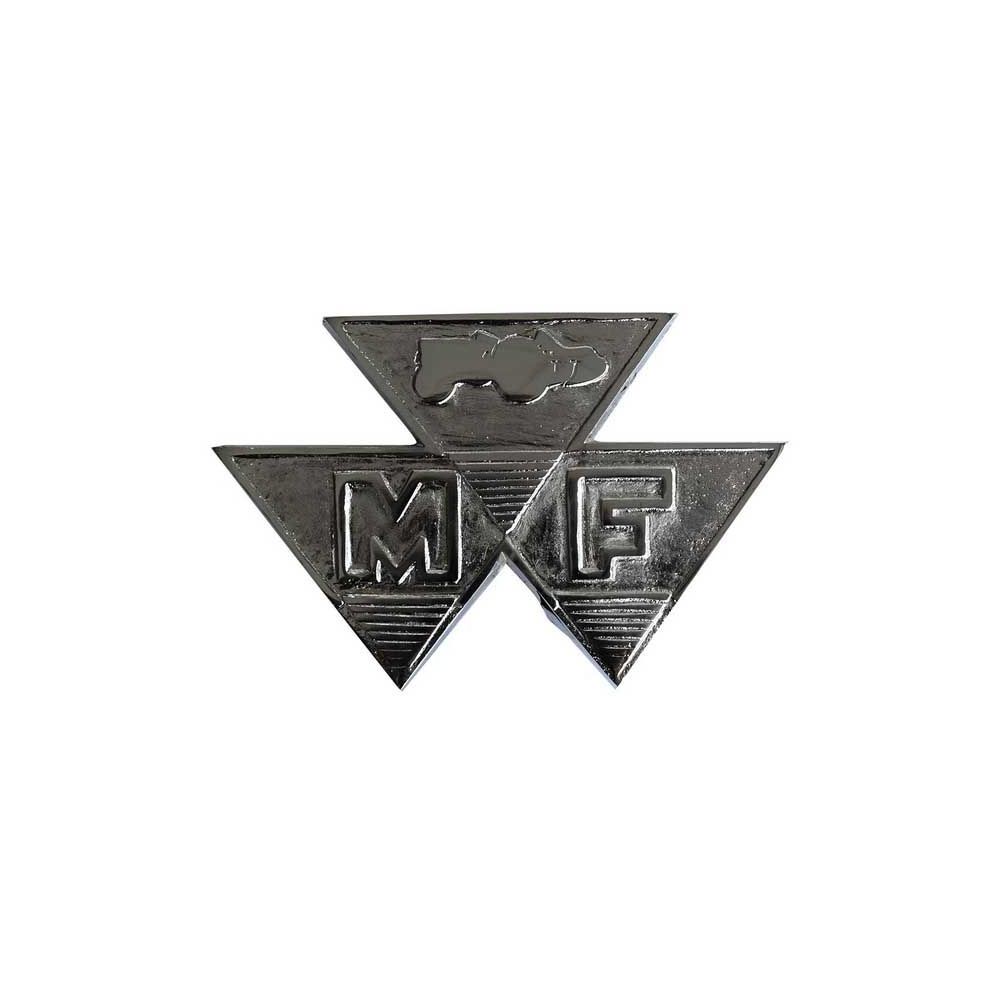 Badge 65 Triangle Chrome pour MASSEY FERGUSON