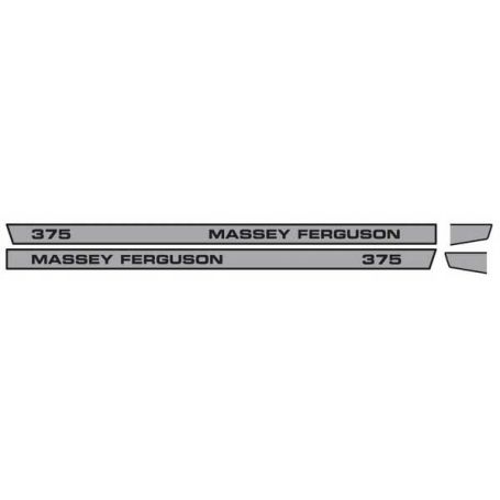 Kit d'autocollants «Massey Ferguson 375» réf. 3900321M92 - Massey Ferguson Kit d'autocollants «Massey Ferguson 375» réf. 3900321M92 - Massey Ferguson