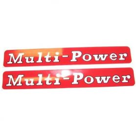 Autocollant 135 148 Multi Power - 2 par paquet ROUGE pour MASSEY FERGUSON