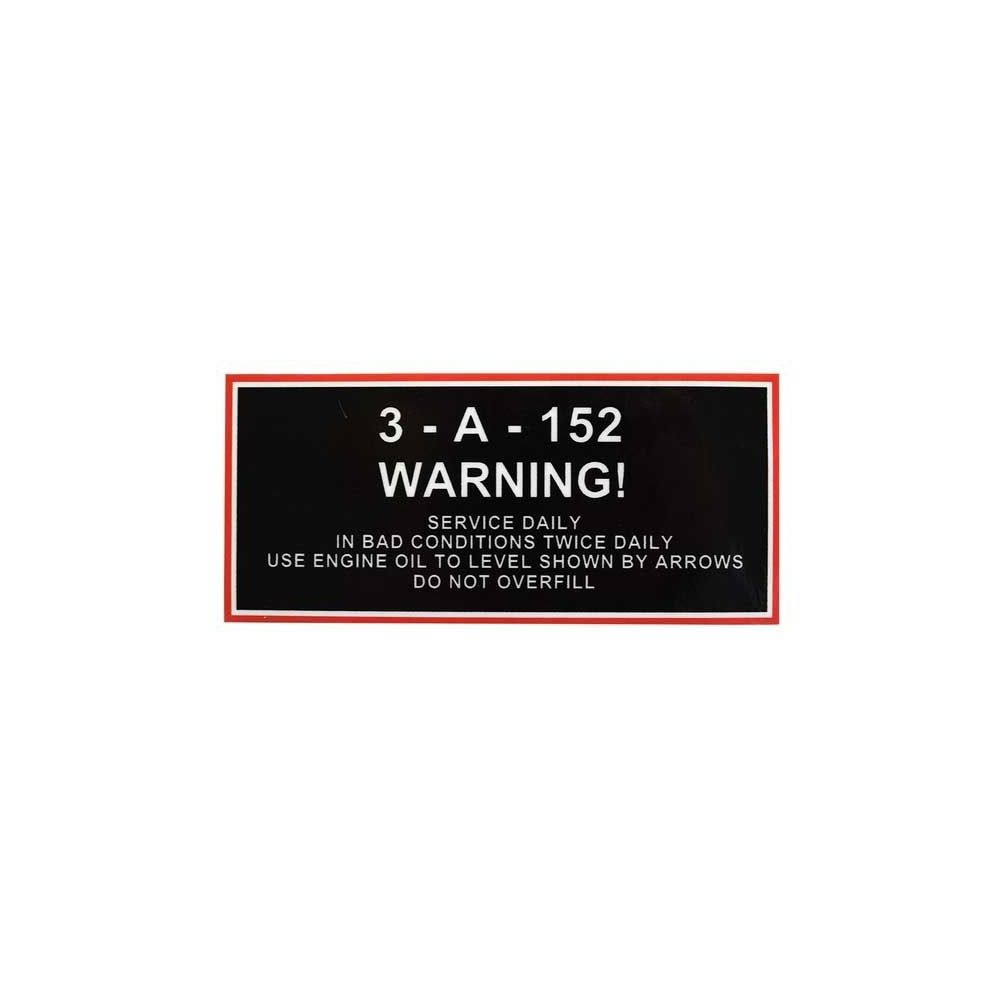Autocollant 35 A152 - Service Daily pour MASSEY FERGUSON