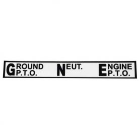 Autocollant 100 PTO Position G N E pour MASSEY FERGUSON