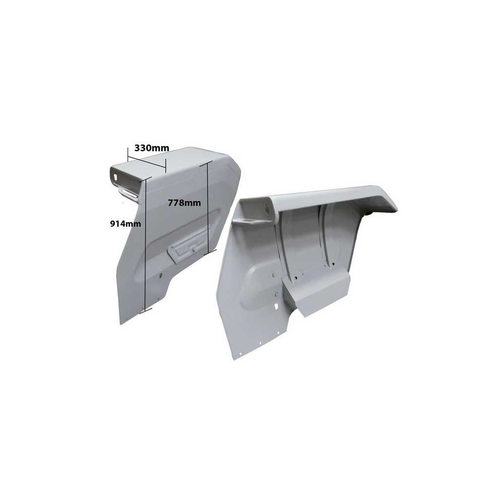 Garde-boue 165 178 carré 31 "avec boîte à outils pour MASSEY FERGUSON