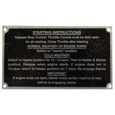insigne de tracteur - Instructions de démarrage 35 pour MASSEY FERGUSON insigne de tracteur - Instructions de démarrage 35 pour MASSEY FERGUSON