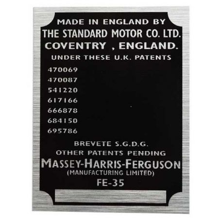 insigne de tracteur FE 35 pour MASSEY FERGUSON insigne de tracteur FE 35 pour MASSEY FERGUSON