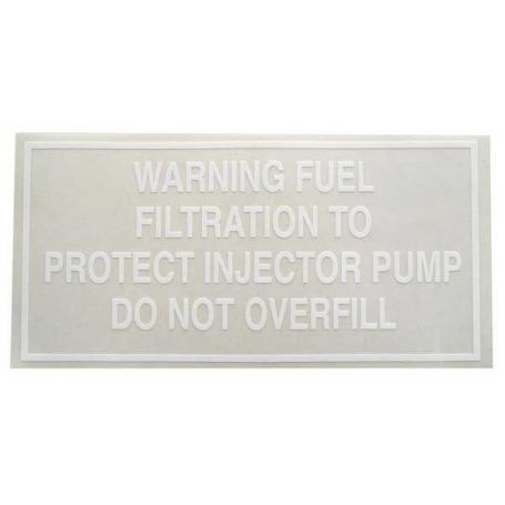 Décalque 100 Avertissement de filtration de carburant pour MASSEY FERGUSON Décalque 100 Avertissement de filtration de carburant pour MASSEY FERGUSON