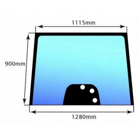 Verre 6235 6245 6255 6260 6265 Pare-brise pour MASSEY FERGUSON