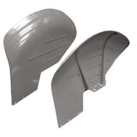 Garde-boue 35X 7 "rouge avec paire de support à souder pour MASSEY FERGUSON