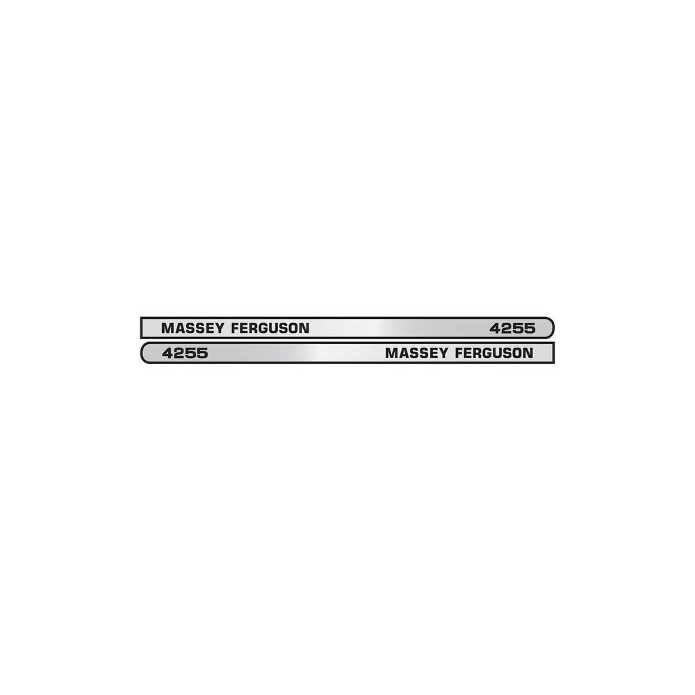 Kit de décalcomanie 4255 RH LH Standard (1280mm de long) pour MASSEY FERGUSON