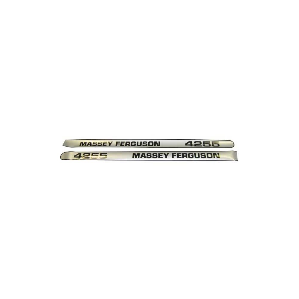 Kit de décalcomanie 4255 RH & LH Bonnet haute visibilité pour MASSEY FERGUSON