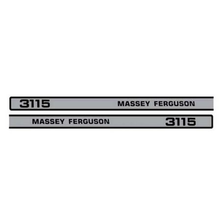 Kit d'autocollants «Massey Ferguson 3115» ref. 3900348M92 - Massey Ferguson