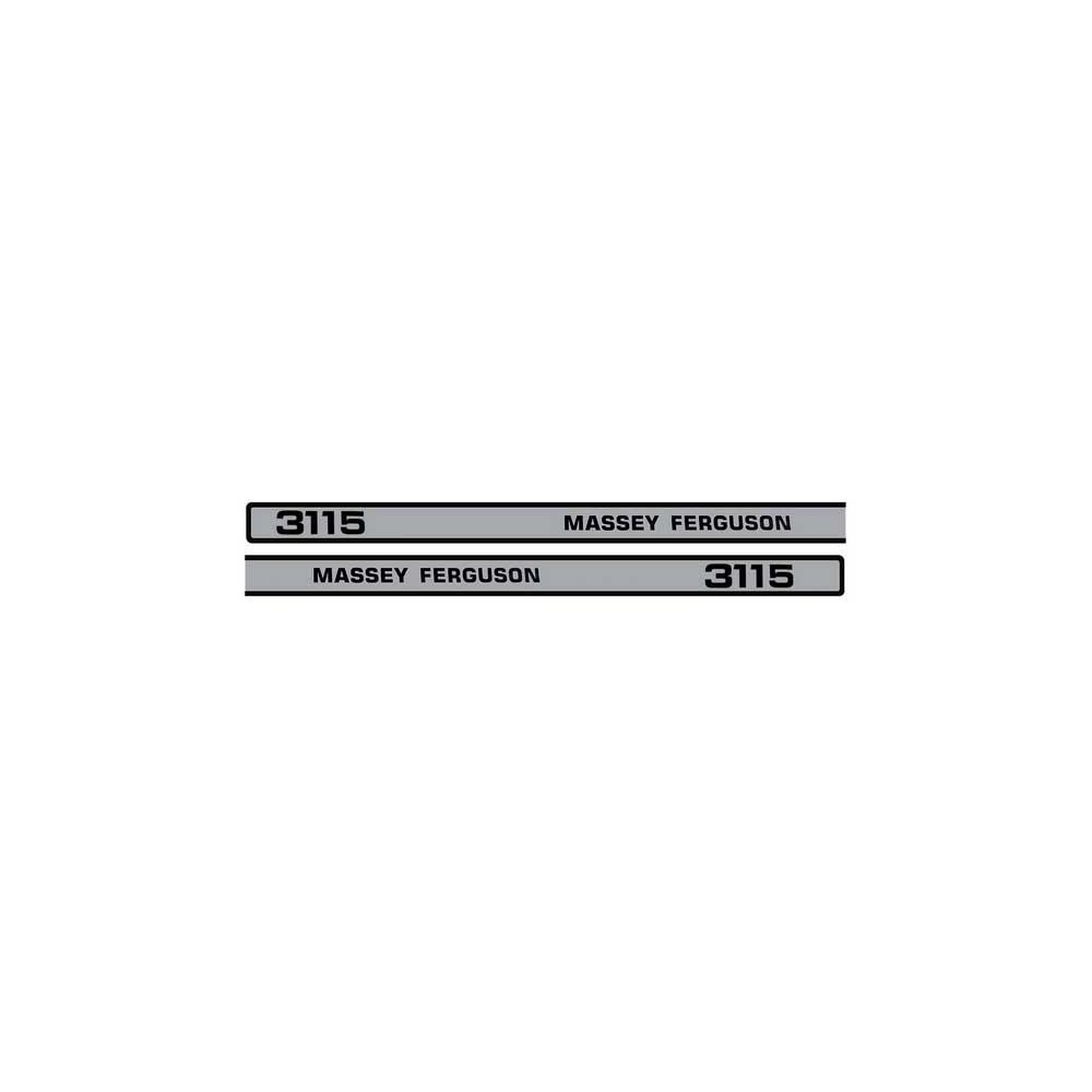 Kit décalcomanie 3115 Bonnet pour MASSEY FERGUSON