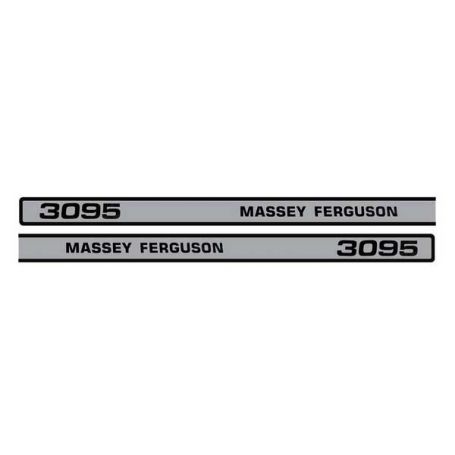 Kit d'autocollants «Massey Ferguson 3095» ref. 3902042M91 - Massey Ferguson Kit d'autocollants «Massey Ferguson 3095» ref. 3902042M91 - Massey Ferguson
