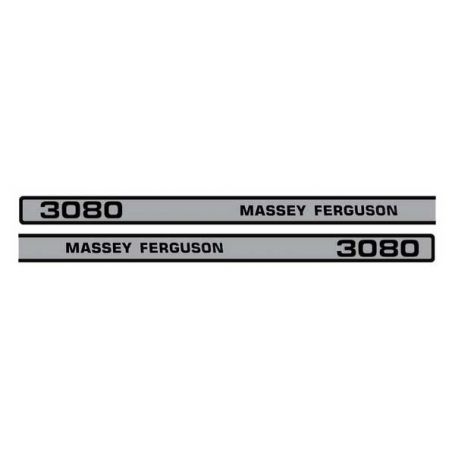 Kit d'autocollants «Massey Ferguson 3080» ref. 3900346M91 - Massey Ferguson Kit d'autocollants «Massey Ferguson 3080» ref. 3900346M91 - Massey Ferguson