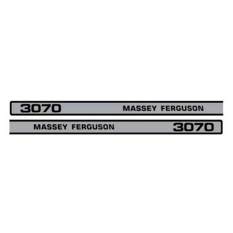 Kit d'autocollants «Massey Ferguson 3070» réf. 3900345M92 - Massey Ferguson Kit d'autocollants «Massey Ferguson 3070» réf. 3900345M92 - Massey Ferguson