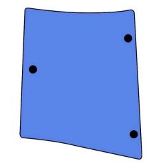 Verre 5400 Overwing LH fond plat pour MASSEY FERGUSON Verre 5400 Overwing LH fond plat pour MASSEY FERGUSON
