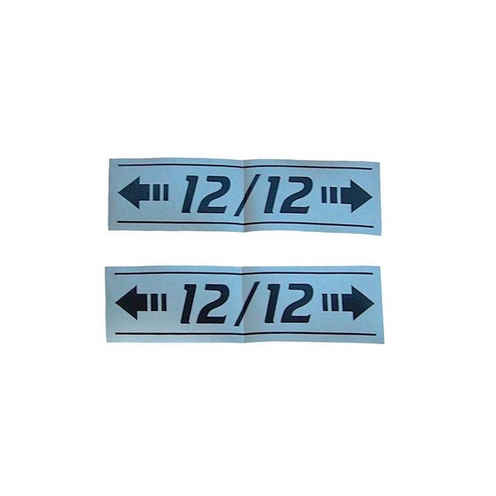 Paire d'Autocollant -12 / 12-  390 399 365 pour MASSEY FERGUSON