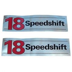Autocollants «18 Speedshift» réf. 3762861M1 - Massey Ferguson