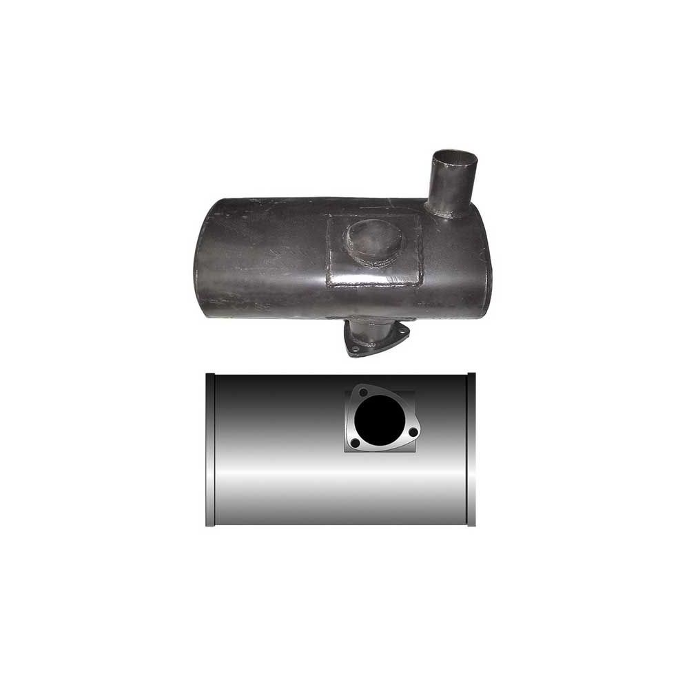 Pot d'échappement 3080 3085 3090 3095 3115 ovale pour MASSEY FERGUSON