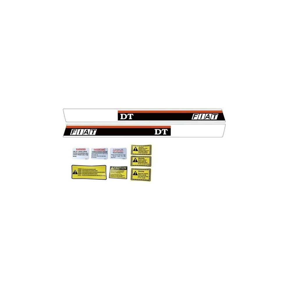 Autocollant Fiat 5 Cylindre DT Capot 38 "97cm pour FIAT