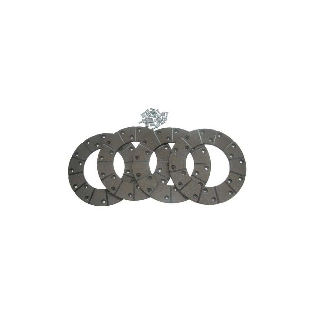 Garniture de freins 165 c / o Rivets 7 "- SET 4 pour MASSEY FERGUSON