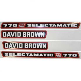 Kit de décalcomanie David Brown 770 pour DAVID BROWN