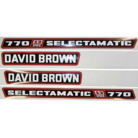 Kit d'autocollants «David Brown 770» réf. K961925 - David Brown Kit d'autocollants «David Brown 770» réf. K961925 - David Brown