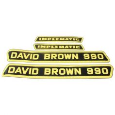 Kit Décalques David Brown 990 (Jaune) pour DAVID BROWN Kit Décalques David Brown 990 (Jaune) pour DAVID BROWN