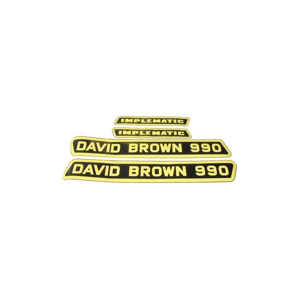 Kit Décalques David Brown 990 (Jaune) pour DAVID BROWN