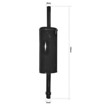 Pot d'échappement David Brown 1290 1294 1390 Black Enam pour DAVID BROWN Pot d'échappement David Brown 1290 1294 1390 Black Enam pour DAVID BROWN